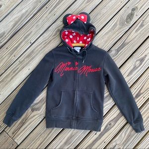 Disney Parks Minnie Mouse Hoodie Mouse Ears
